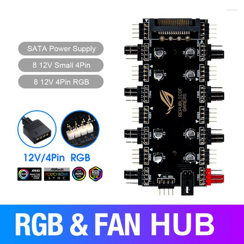 5V/3 Pin ARGB 4 Fan PWM HUB 1 To 8 Multi Way Splitter For PC Motherboard LED Strip Light Control Adapter Powered By SATA/4D
5V/3 Pin ARGB 4 Fan PWM HUB 1 To 8 Multi Way Splitter For PC Motherboard LED Strip Light Control Adapter Powered By SATA/4D