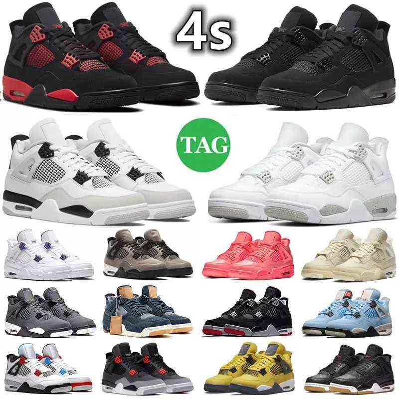 Basketball Shoes for men women 4s Black Cat Red thunder Infrared Sail Cool Grey White Oreo Pure Money Motorsports What The Royalty mens, 16
Basketball Shoes for men women 4s Black Cat Red thunder Infrared Sail Cool Grey White Oreo Pure Money Motorsports What The Royalty mens, 16