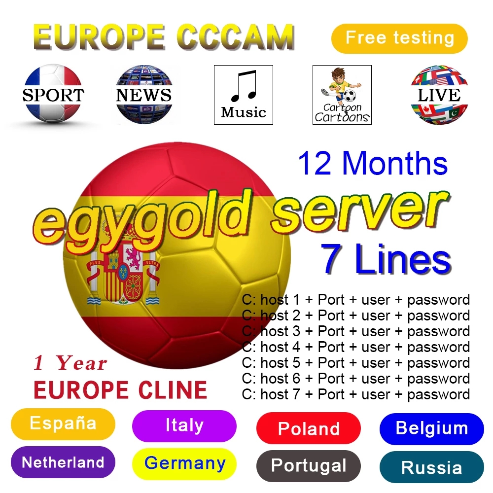 Europe 8Cline Antennas CCCAM Germany Support free Oscam Cline Poland Spain fast stable cable 4 k hd italy portugal Sweden FULL HD DVB-S2 all lines open CAID 1810
Europe 8Cline Antennas CCCAM Germany Support free Oscam Cline Poland Spain fast stable cable 4 k hd italy portugal Sweden FULL HD DVB-S2 all lines open CAID 1810