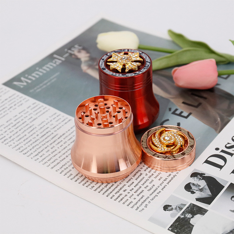 smoking accessories Zinc alloy Herb Grinders 63mm 4 layers conical top cover with diamond
smoking accessories Zinc alloy Herb Grinders 63mm 4 layers conical top cover with diamond