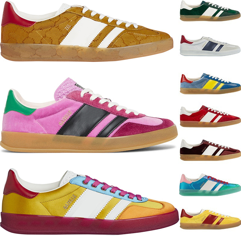 Plate-forme Designer Shoes Gazelle Sneaker Pink Velvet Yellow White Red Striped Green Suede Leather Flats Fashion Mens Womens Autumn Winter Trainers, 10
Plate-forme Designer Shoes Gazelle Sneaker Pink Velvet Yellow White Red Striped Green Suede Leather Flats Fashion Mens Womens Autumn Winter Trainers, 10