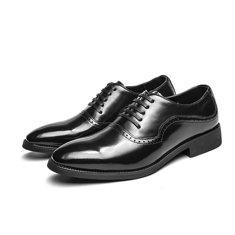 Oxford Shoes Men Shoes Color-blocking PU Two-stage Stitching Straps Fashion Business Casual Party Daily AD061