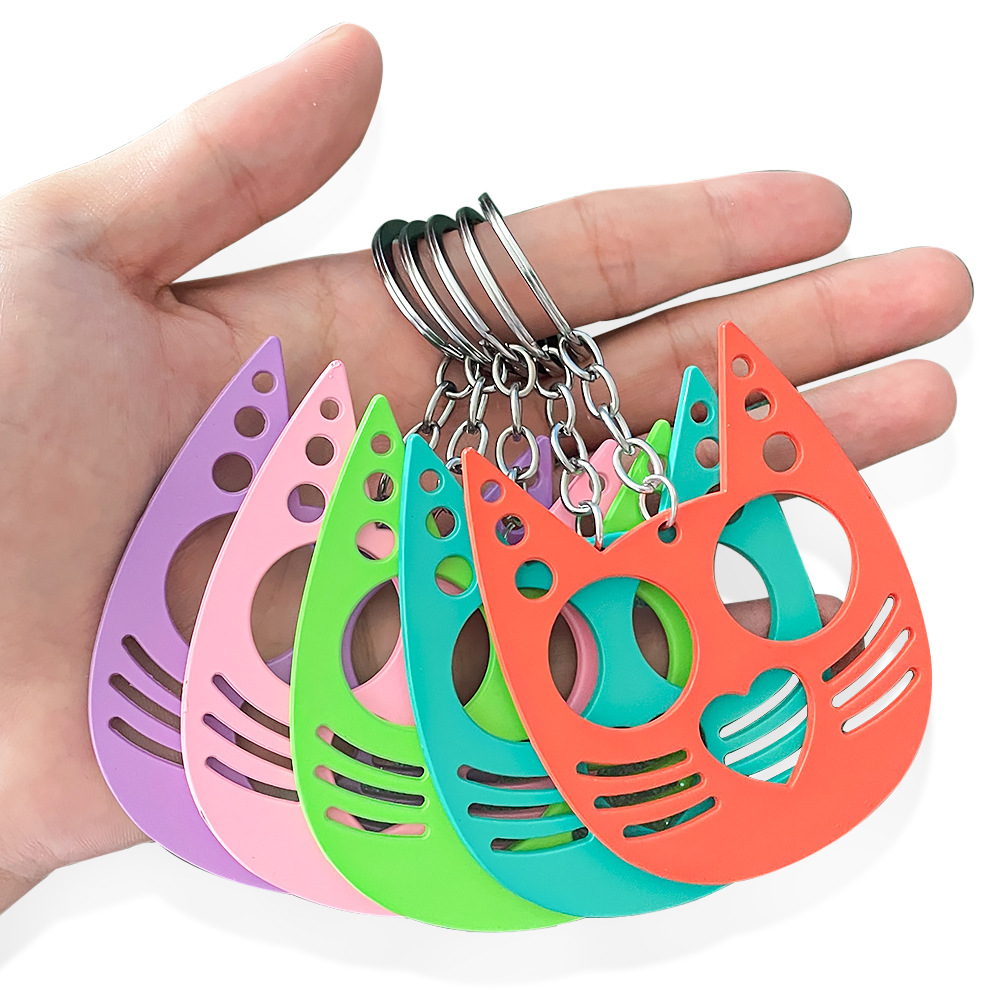 12 Styles Multicolor Heart Cat Keychain Outdoor Gadgets Self Defense Keychain Metal Cute Cat Key Chain Multifunctional Keychains Broken Window Keyring For Women
12 Styles Multicolor Heart Cat Keychain Outdoor Gadgets Self Defense Keychain Metal Cute Cat Key Chain Multifunctional Keychains Broken Window Keyring For Women