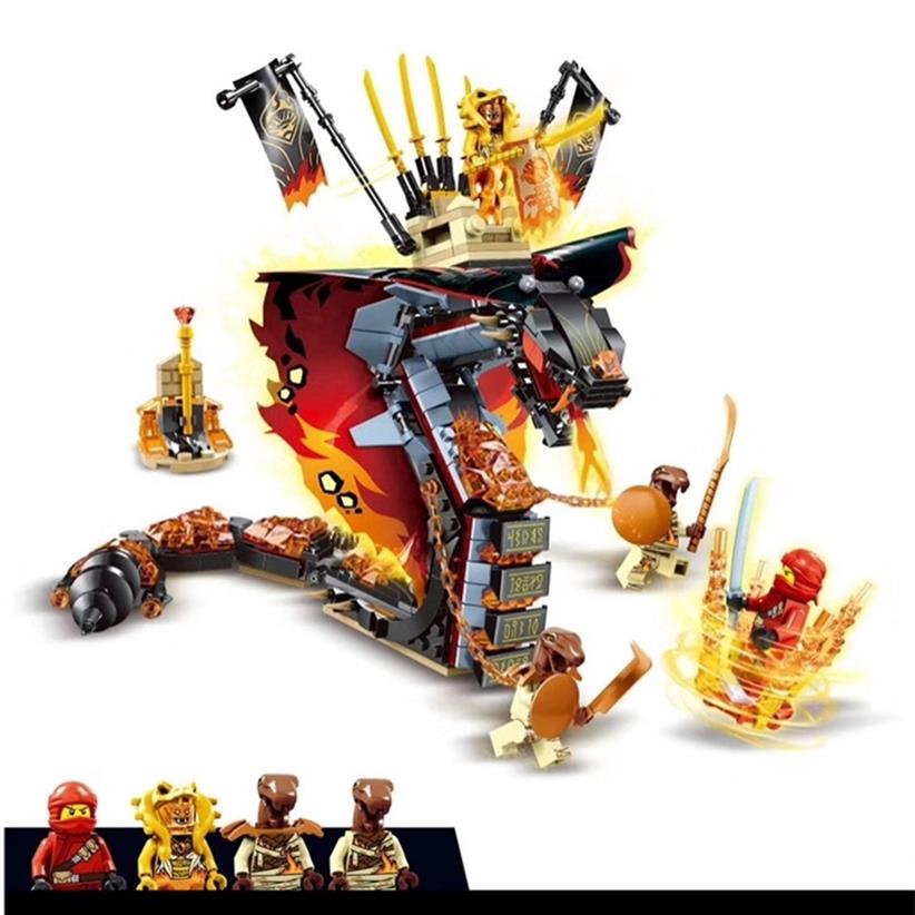 New Ninjagoed Fire Fang Spinjitzu Building Blocks Kit Bricks Classic Movie Ninja Model Kids Toys for Children LJ200928277D
New Ninjagoed Fire Fang Spinjitzu Building Blocks Kit Bricks Classic Movie Ninja Model Kids Toys for Children LJ200928277D