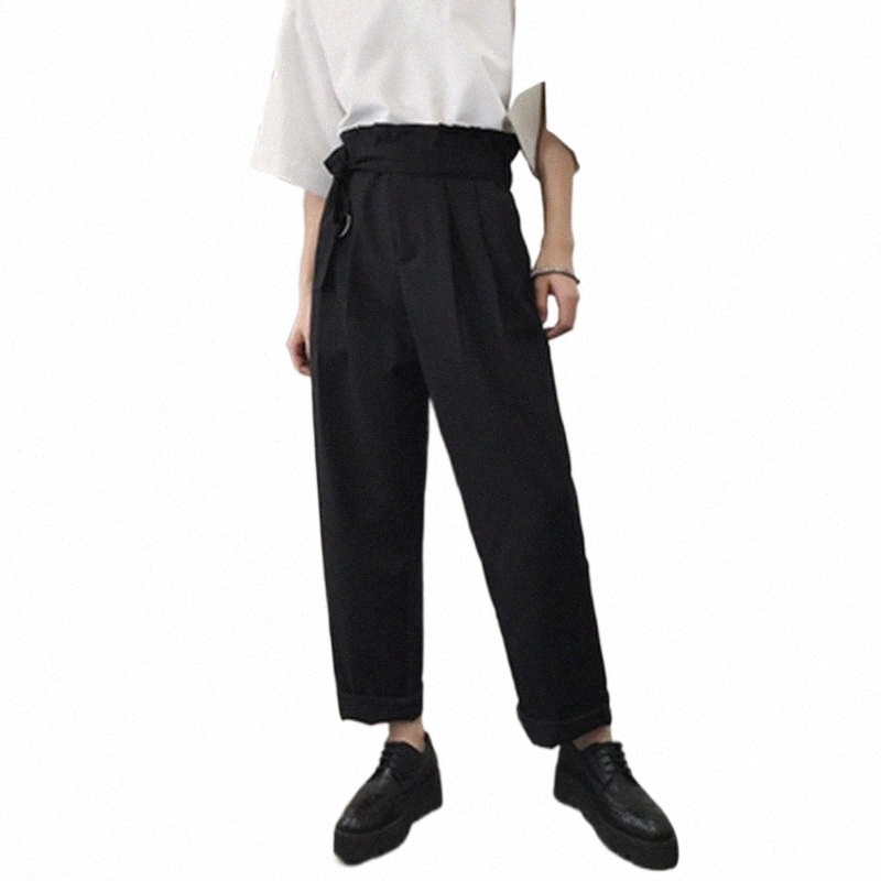 Men's Pants men's Pants Belt Casual Hip Young Hairstylist Ultra Straight Leg High Waist Trousers B3MO#, Black
Men's Pants men's Pants Belt Casual Hip Young Hairstylist Ultra Straight Leg High Waist Trousers B3MO#, Black