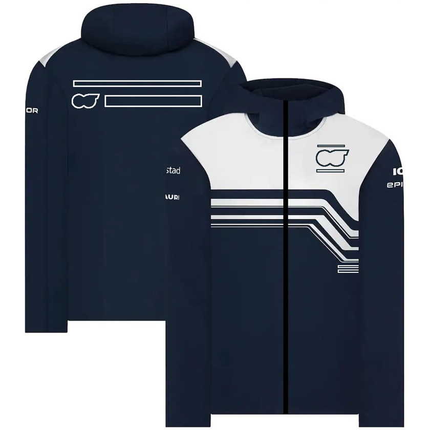 F1 Team Formula 1 Driver Zip Up Hoodie Autumn Winter Racing Hooded Sweatshirt Jacket Men's Warm Windbreaker Jackets free shipping