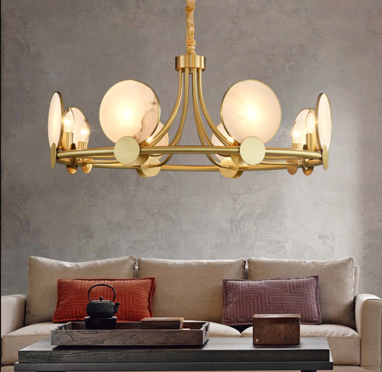Natural Marble LED Lamps Chandeliers Livingroom Restaurant Bedroom Lighting Fixtures Brass E14 Bulb High Quality Luminaire Suspension
Natural Marble LED Lamps Chandeliers Livingroom Restaurant Bedroom Lighting Fixtures Brass E14 Bulb High Quality Luminaire Suspension