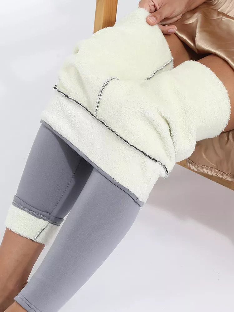 Women Pants Warm Thick Velvet Legging Fleece Lined High Waist Black Leggings Compression Winter Lamb Wool Cold Resistant, Color 3
Women Pants Warm Thick Velvet Legging Fleece Lined High Waist Black Leggings Compression Winter Lamb Wool Cold Resistant, Color 3