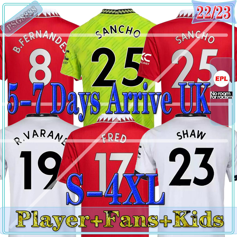 22 23 player Fsan Mans UtdS soccer jerseys SANCHO RASHFORD MANS SHAW POGBA 2022 2023 Manchesters football shirts fans MARTIAL B. FERNANDES Maillot Foot man kids kits
22 23 player Fsan Mans UtdS soccer jerseys SANCHO RASHFORD MANS SHAW POGBA 2022 2023 Manchesters football shirts fans MARTIAL B. FERNANDES Maillot Foot man kids kits