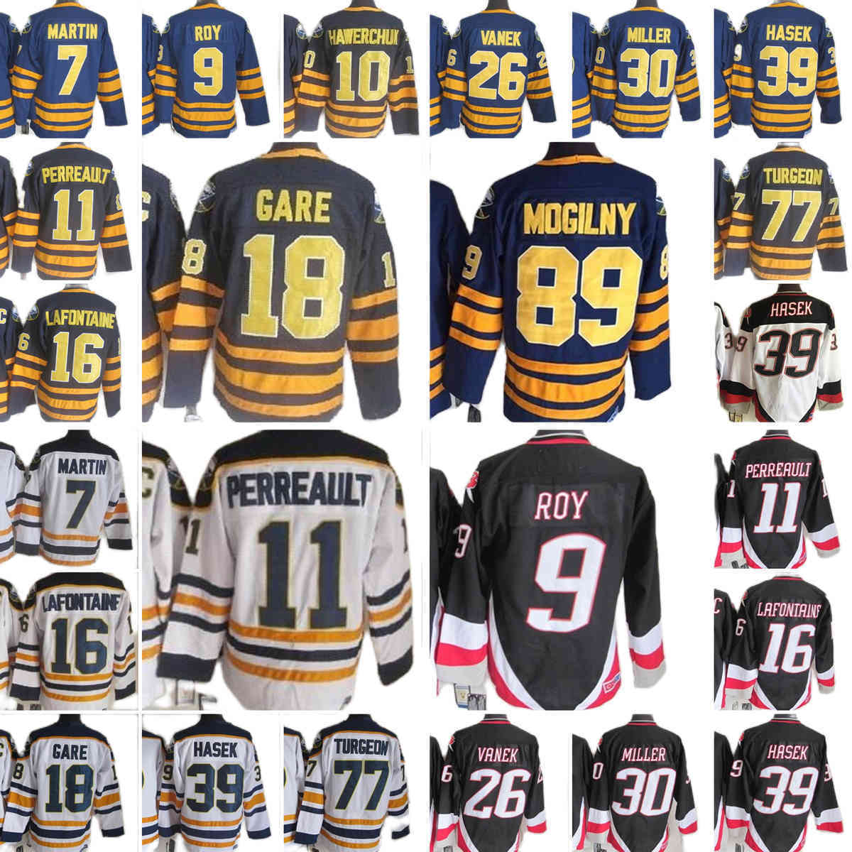 Buffalo''Sabres''New Retro Ice Hockey Jerseys 7 Rick Martin Roy Hawerchuk Perreault LaFontaine Gare Vanek Miller Hasek Turgeon Jersey, Other style. send pictures on order
Buffalo''Sabres''New Retro Ice Hockey Jerseys 7 Rick Martin Roy Hawerchuk Perreault LaFontaine Gare Vanek Miller Hasek Turgeon Jersey, Other style. send pictures on order