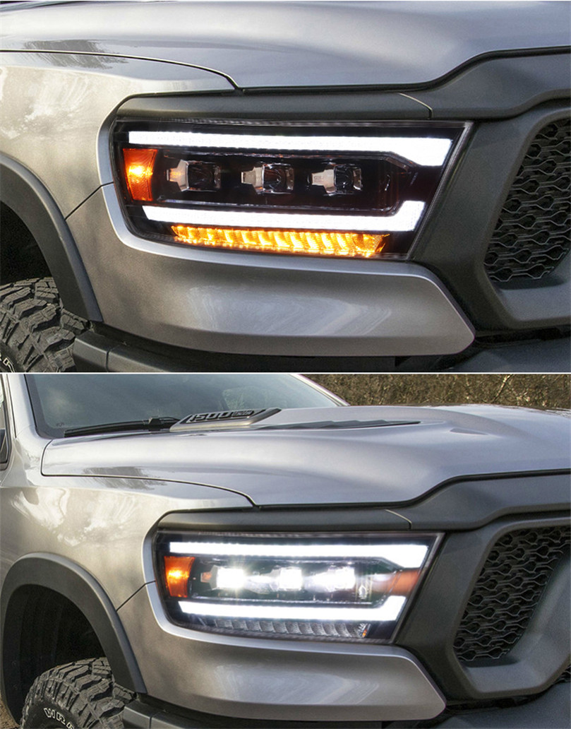 Car Styling Headlights for Dodge RAM 1500 20 09-20 18 RAM2500 LED Daily Lights High Beam Dynamic Turn Signal