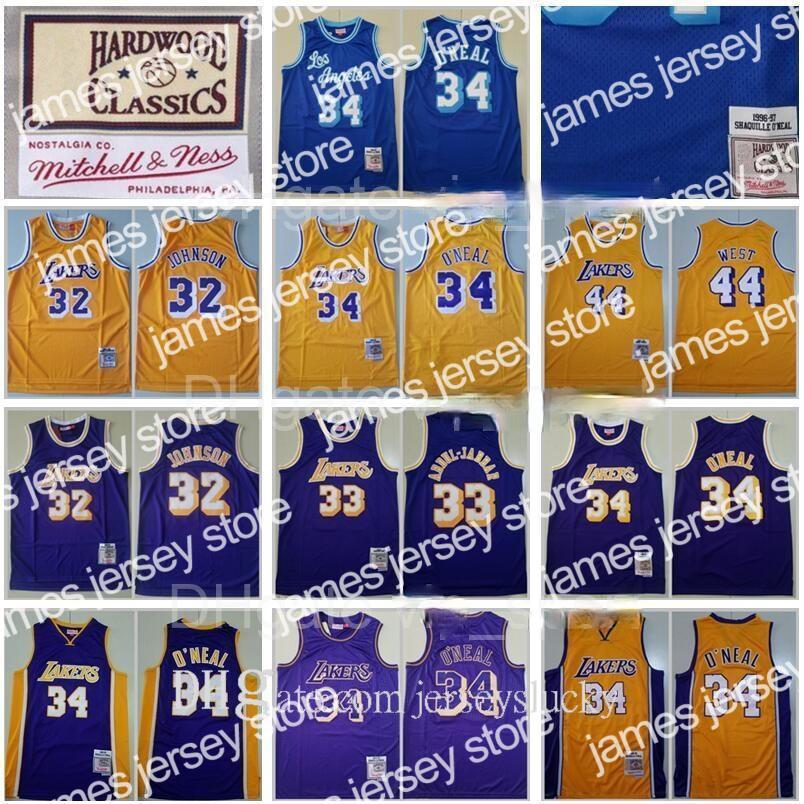 Basketball Jerseys Mens 1996 Mitchell and Ness33 Kareem Abdul Jabbar Jersey 32 Johnson 34 Shaquille ONeal O Neal 44 Jerry West Yellow Purple Blue Throwback
Basketball Jerseys Mens 1996 Mitchell and Ness33 Kareem Abdul Jabbar Jersey 32 Johnson 34 Shaquille ONeal O Neal 44 Jerry West Yellow Purple Blue Throwback