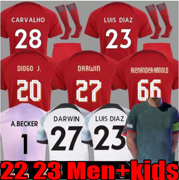 22 23 season home DARWIN soccer jerseys 2022 2023 away 3rd Mohamed Diogo Luis DIaz Alexander Arnold football kit tops shirts men kids uniform, 22/23 gk+kids
22 23 season home DARWIN soccer jerseys 2022 2023 away 3rd Mohamed Diogo Luis DIaz Alexander Arnold football kit tops shirts men kids uniform, 22/23 gk+kids