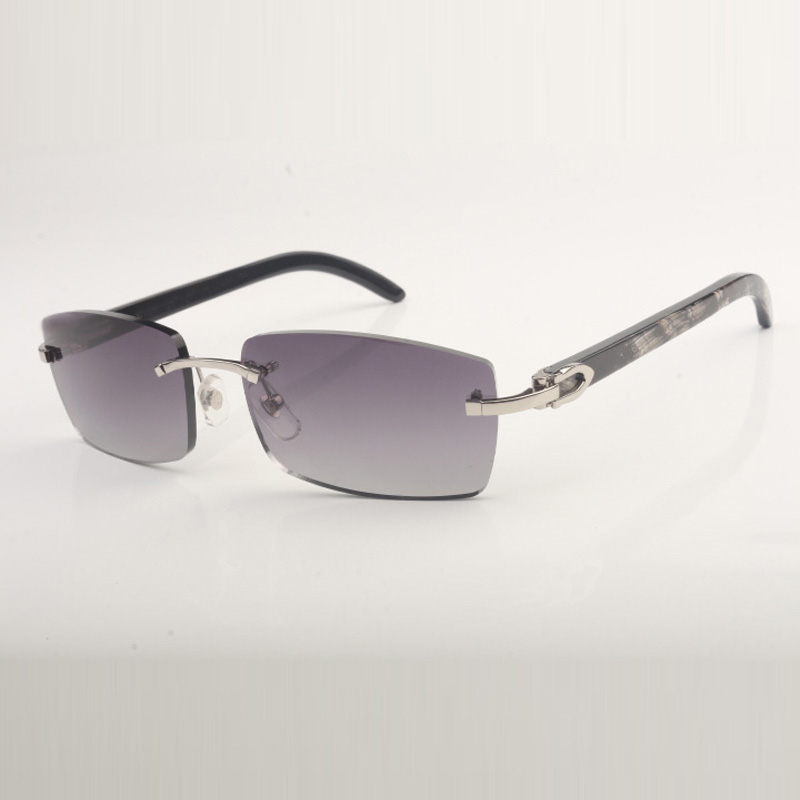 Plain Buffs sunglasses 3524012 with black textured buffalo horn legs and 56mm lenses