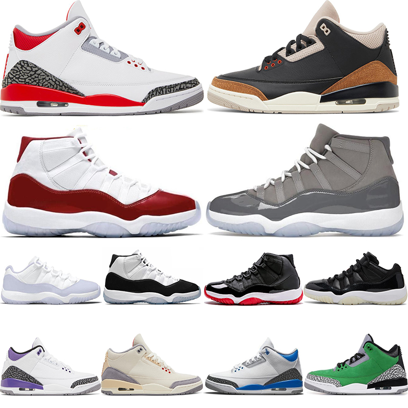 Jumpman 3 Fire Red Basketball Shoes Pine Green Desert Elephant Dark Iris Muslin 11 11s Cherry Cool Grey Low 72-10 Bred Mens Womens Sports Sneaker Trainers With Box
Jumpman 3 Fire Red Basketball Shoes Pine Green Desert Elephant Dark Iris Muslin 11 11s Cherry Cool Grey Low 72-10 Bred Mens Womens Sports Sneaker Trainers With Box