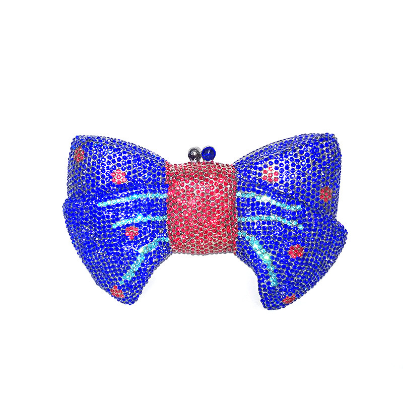 Evening Bags Classical women accessories diamonds luxury clutches bow knot crystal purses Bridal wedding party Popsicle 220831