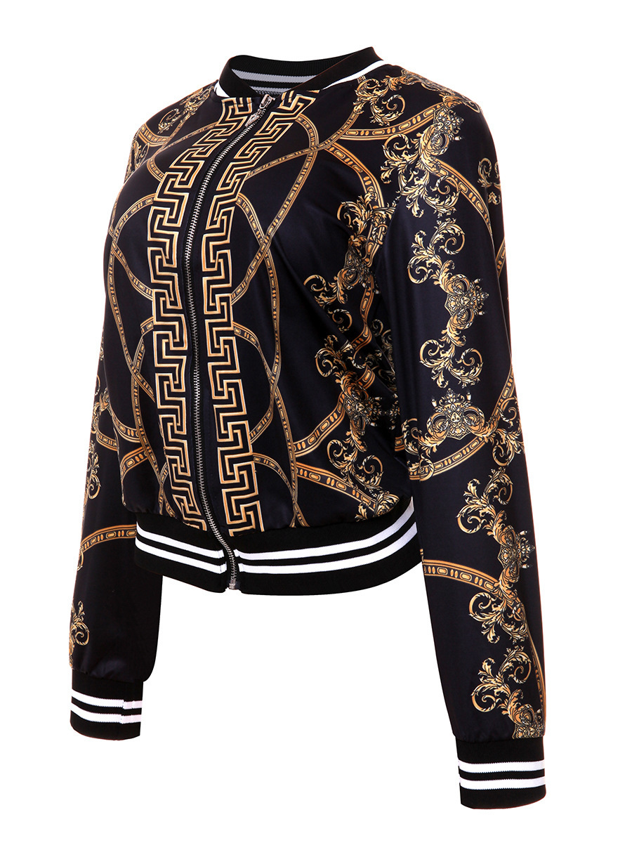 Fashion Women's Jackets Women Print Baseball College Jacket Couple Bomber Hiphop Hoodies Streetwear Coats Overcoat Clothing Motorcycle Pullover C