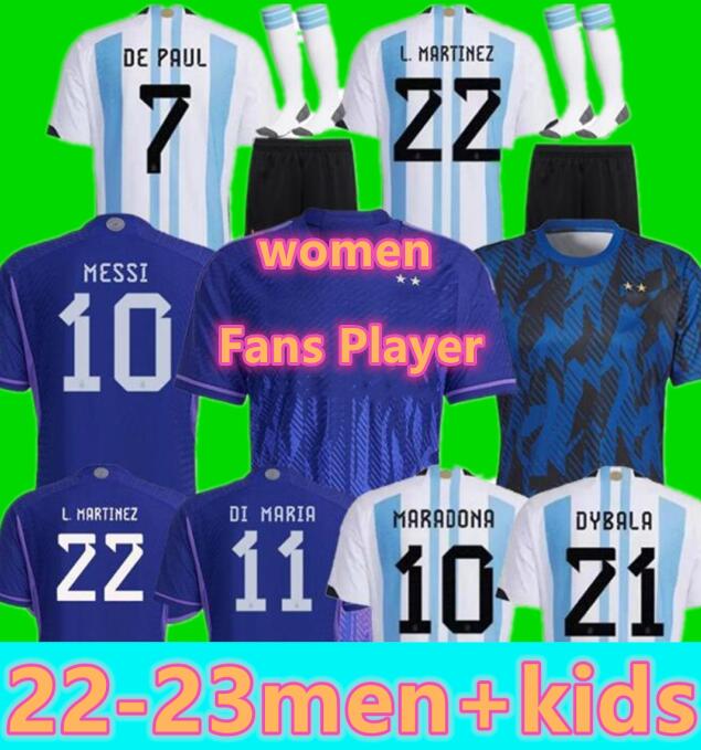 Player Fans Argentina Soccer Jersey ROMERO Special 22 23 DI MARIA Football Shirts 2022 2023 DYBALA LO CELSO MARADONA Men Kids kit uniforms pre match 1986 retro away top, 2022 special black +patch
Player Fans Argentina Soccer Jersey ROMERO Special 22 23 DI MARIA Football Shirts 2022 2023 DYBALA LO CELSO MARADONA Men Kids kit uniforms pre match 1986 retro away top, 2022 special black +patch