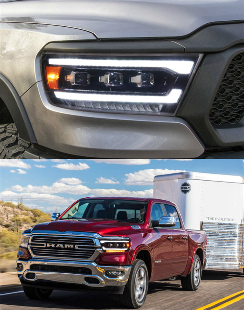 Car Styling Headlights for Dodge RAM 1500 20 09-20 18 RAM2500 LED Daily Lights High Beam Dynamic Turn Signal