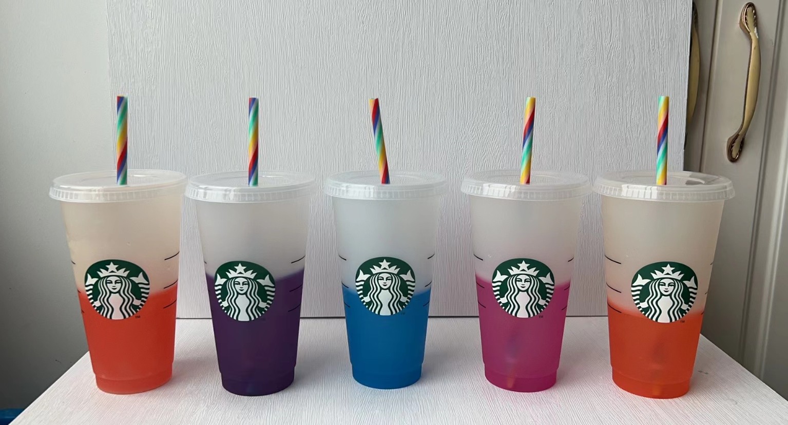 Starbucks 24oz/710ml Mermaid Goddess Plastic Tumbler Reusable Clear Drinking Flat Bottom Cups Pillar Shape Lid Straw Mug, Cup + straw + lid
Starbucks 24oz/710ml Mermaid Goddess Plastic Tumbler Reusable Clear Drinking Flat Bottom Cups Pillar Shape Lid Straw Mug, Cup + straw + lid