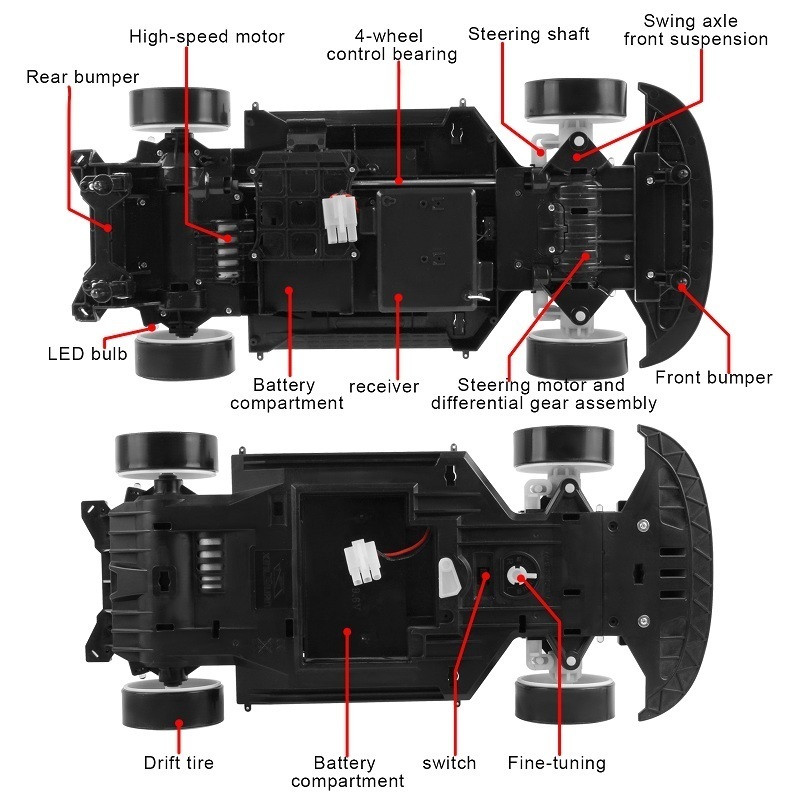 ElectricRC Car CSOC RC Racing Drift 70 kmh 110 Remote Control Oneclick Acceleration In Double Battery Big Offroad 4WD Toys for Boys 220830