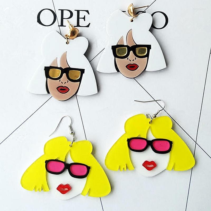 Dangle Earrings Punk Cute Lady Women Head Drop For Hip Hop Night Club Acrylic Brincos Fashion Jewelry Party Gift
Dangle Earrings Punk Cute Lady Women Head Drop For Hip Hop Night Club Acrylic Brincos Fashion Jewelry Party Gift