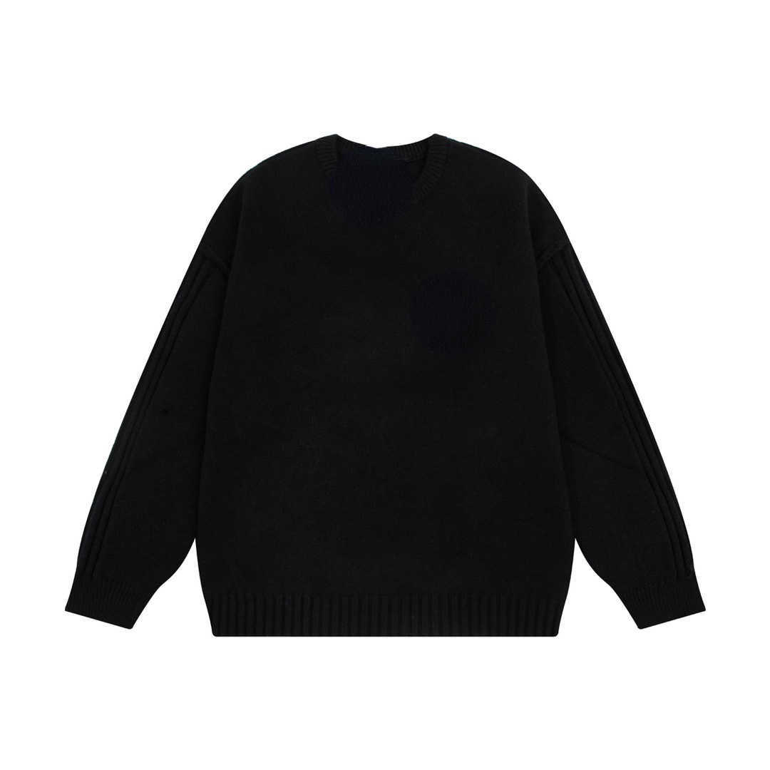 Women's Sweaters Autumn and winter 2022 Edition Chest Embroidery Crew Neck Sweater Fabric, Black
Women's Sweaters Autumn and winter 2022 Edition Chest Embroidery Crew Neck Sweater Fabric, Black
