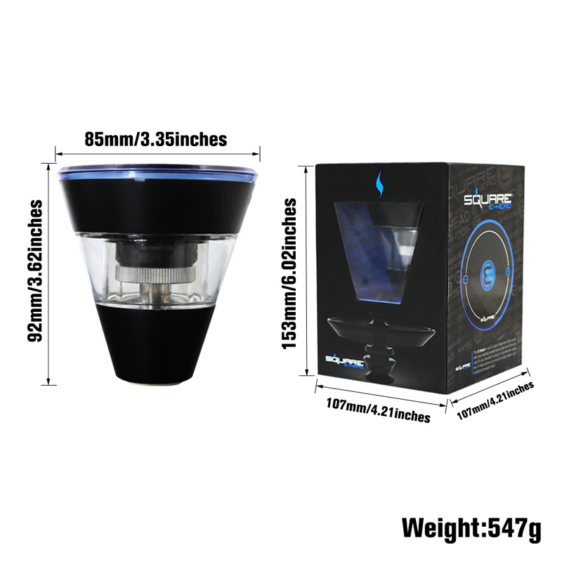E-cigarette Kits Square E-head Electronic Hookah Head Hose Mini Shisha Cartridge Refillable Hookah for Glass Water Bong Smoking Pipe, Multi
E-cigarette Kits Square E-head Electronic Hookah Head Hose Mini Shisha Cartridge Refillable Hookah for Glass Water Bong Smoking Pipe, Multi
