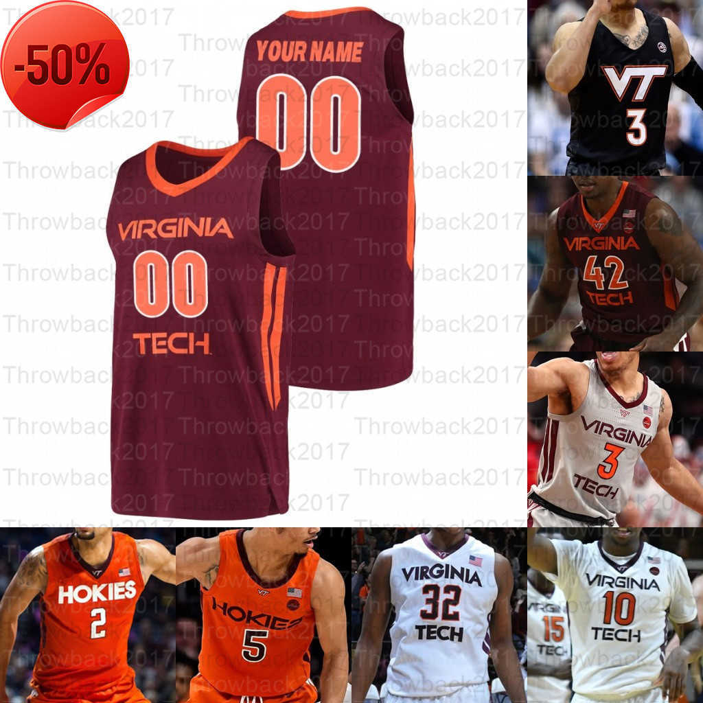 Custom Virginia Tech Hokies College Basketball Jerseys 2 Landers Nolley II 4 Nahiem Alleyne 14 P J Horne, Orange i
Custom Virginia Tech Hokies College Basketball Jerseys 2 Landers Nolley II 4 Nahiem Alleyne 14 P J Horne, Orange i