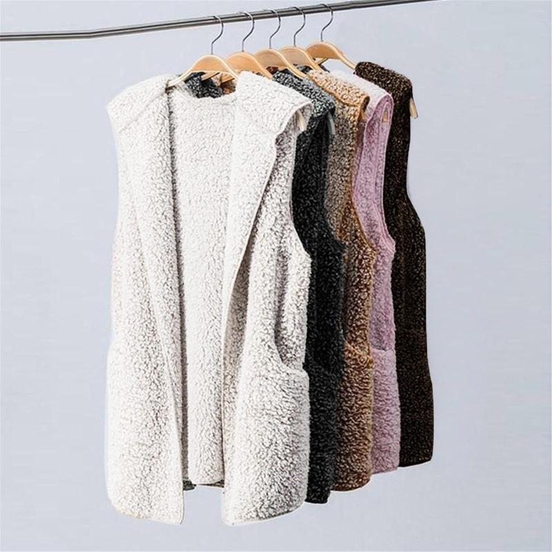 Women's Vests Women's Plush Sleeveless Vest Autumn Winter Women Waistcoat Thermal Warm Fleece Ladies Jacket Gilet, Brown-a
Women's Vests Women's Plush Sleeveless Vest Autumn Winter Women Waistcoat Thermal Warm Fleece Ladies Jacket Gilet, Brown-a
