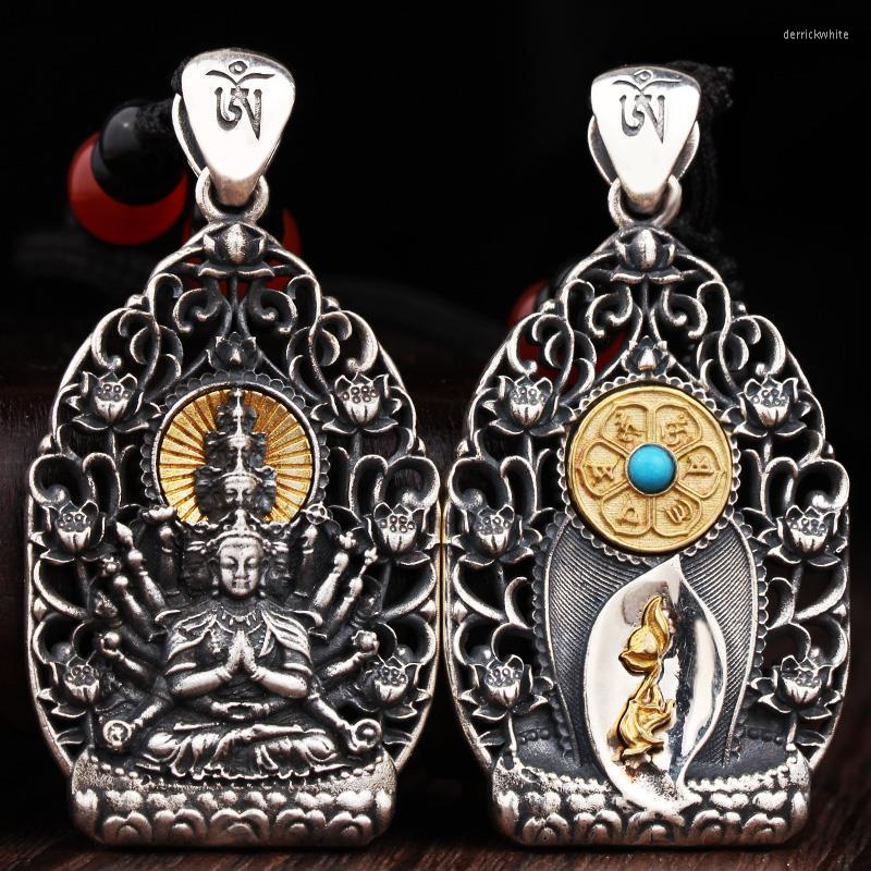 Pendant Necklaces HX Retro Natal Buddha Zodiac Guardian God Thousand-handed Guanyin Big Day Rulai Male Hollow Pendants Man
Pendant Necklaces HX Retro Natal Buddha Zodiac Guardian God Thousand-handed Guanyin Big Day Rulai Male Hollow Pendants Man