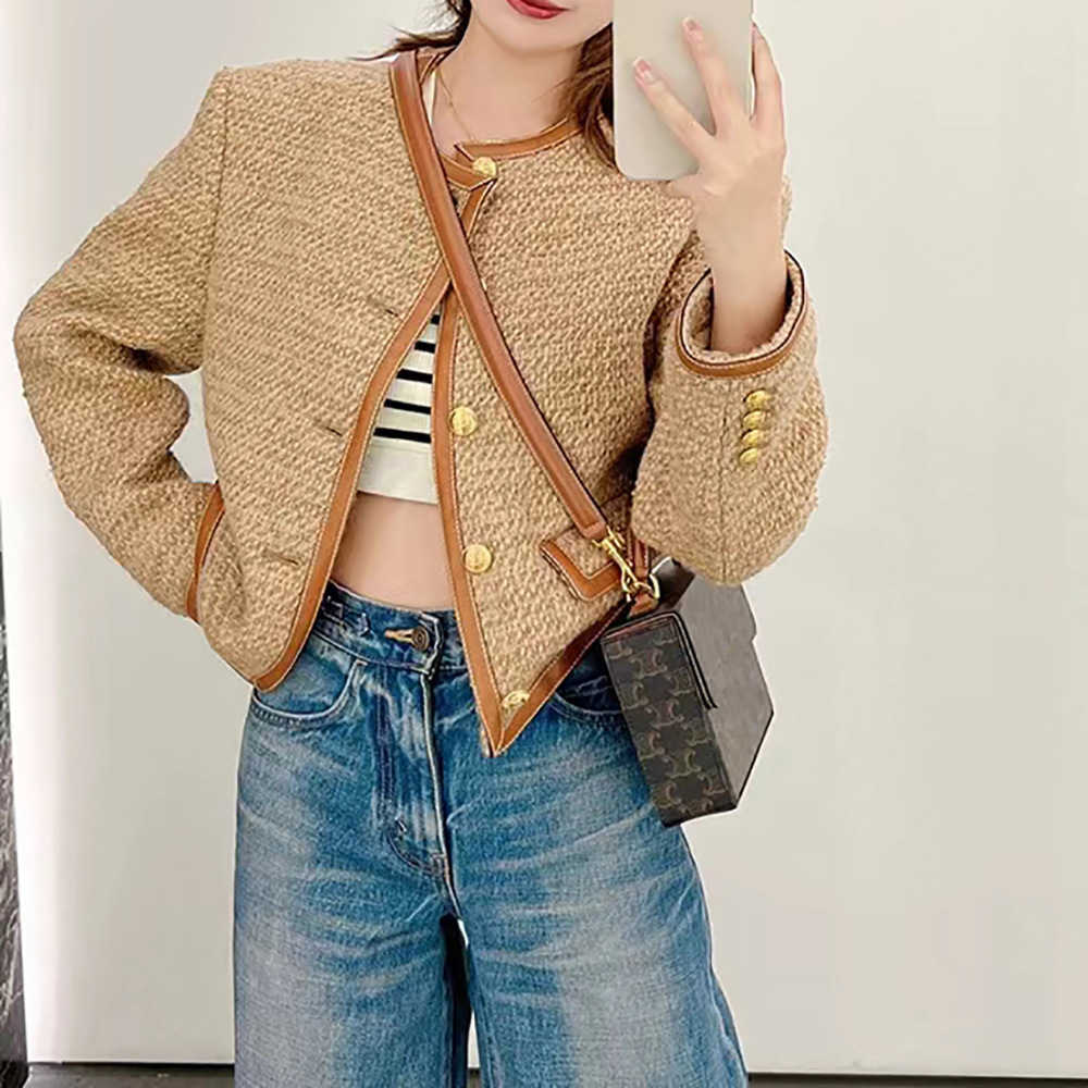Women' Sweater Coat Cell 22FW Celebrity Lisa Round Neck Camel Small Short Autumn and Winter Versatile Long Sleeve Jacket TopEl MY7F, Picture color
Women' Sweater Coat Cell 22FW Celebrity Lisa Round Neck Camel Small Short Autumn and Winter Versatile Long Sleeve Jacket TopEl MY7F, Picture color
