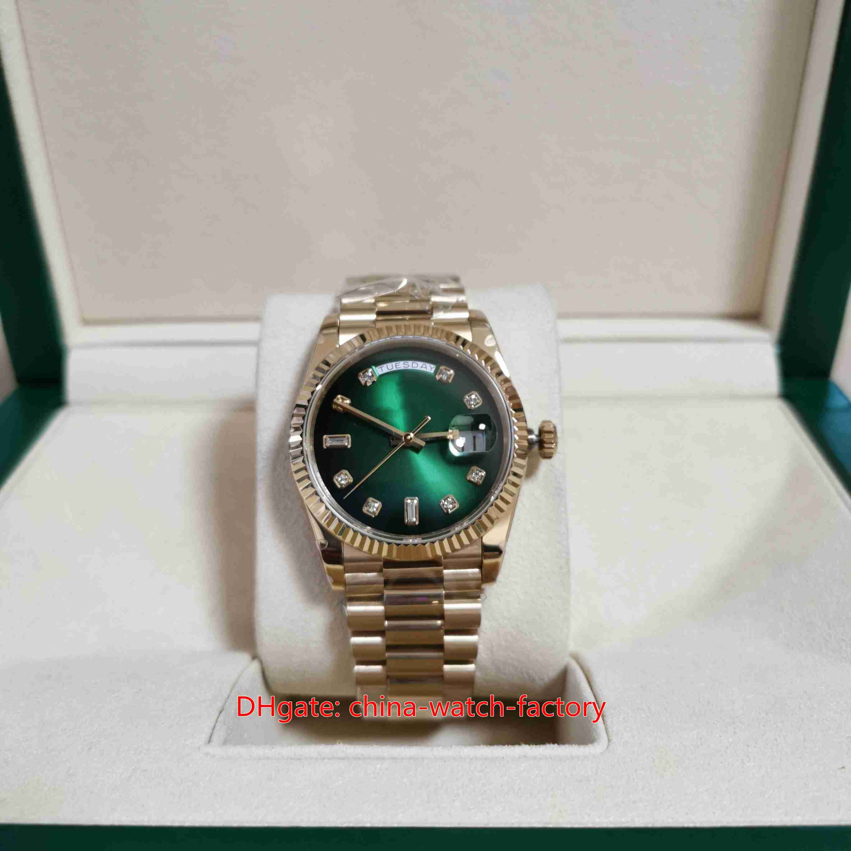 BP Maker Unisex Watches 36mm 128238 Green Diamond Dial 18k Yellow Gold Sapphire Watch CAL.2813 2836 3255 Movement Mechanical Automatic Men's Women's Wristwatches, Travel bag
BP Maker Unisex Watches 36mm 128238 Green Diamond Dial 18k Yellow Gold Sapphire Watch CAL.2813 2836 3255 Movement Mechanical Automatic Men's Women's Wristwatches, Travel bag