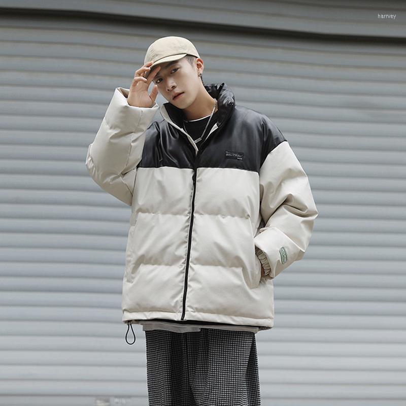 Men's Down Men's Cotton Jacket Stand Collar Winter Jackets Thick Short Bread Korean Loose Coat PU Leather Outwear Coats, Blue
Men's Down Men's Cotton Jacket Stand Collar Winter Jackets Thick Short Bread Korean Loose Coat PU Leather Outwear Coats, Blue