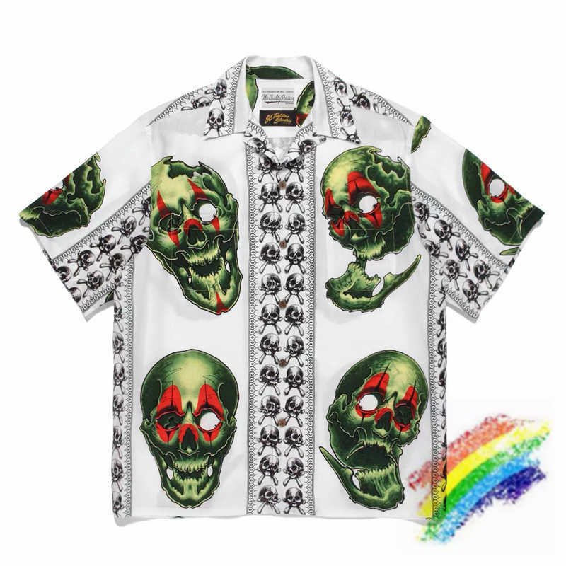 Men's T-Shirts Green Skull Print WACKO MARIA Shirt Men Women 1 1 Best Quality Vintage Hawaiian Shirts WACKO MARIA T-shirt T221130
Men's T-Shirts Green Skull Print WACKO MARIA Shirt Men Women 1 1 Best Quality Vintage Hawaiian Shirts WACKO MARIA T-shirt T221130