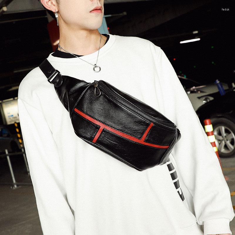 Waist Bags Pu Leather Bag Man Pack High-quality Men's Belt Fashion Waterproof Chest Travel Purse Fanny, Black c
Waist Bags Pu Leather Bag Man Pack High-quality Men's Belt Fashion Waterproof Chest Travel Purse Fanny, Black c