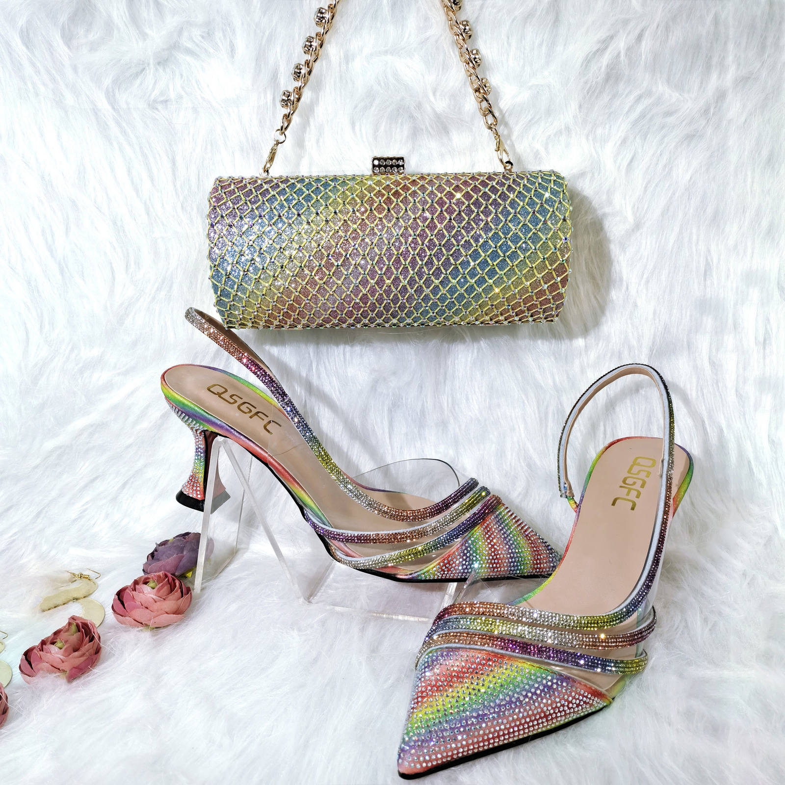 Dress Shoes QSGFC Rainbow Color Pointed Stiletto Simple Design Ladies And Bag Party Friend 221130, Only shoes white
Dress Shoes QSGFC Rainbow Color Pointed Stiletto Simple Design Ladies And Bag Party Friend 221130, Only shoes white