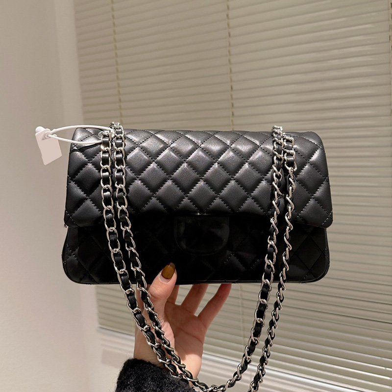 CC Bags Luxury Brand Cross Body Cross Body Shoulder Bags Lambskin Classic C Double Flap Purse Silver Metal Matelasse Chain Pochette Handbag, Box
CC Bags Luxury Brand Cross Body Cross Body Shoulder Bags Lambskin Classic C Double Flap Purse Silver Metal Matelasse Chain Pochette Handbag, Box