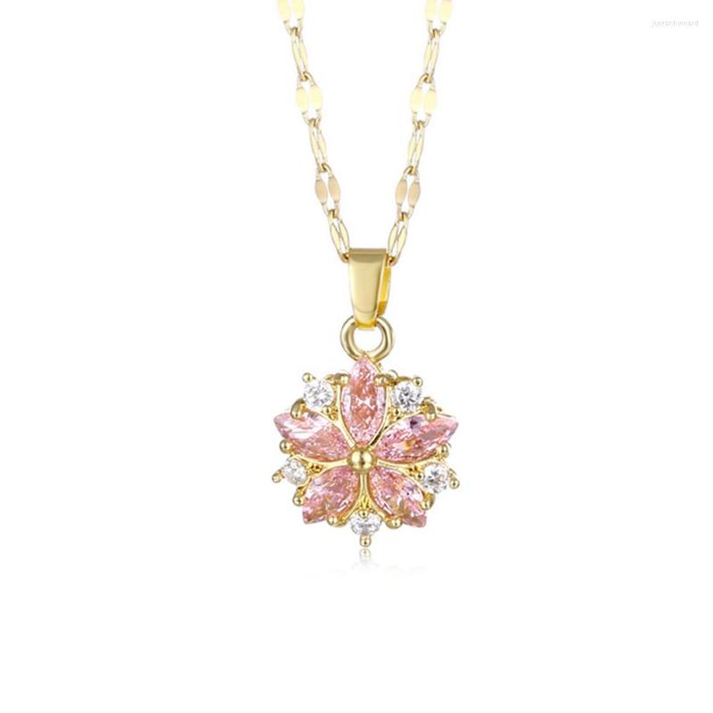 Chains Pink Crystal Sakura Pendant Korean Fashion Necklaces Gift Cute Romantic Woman Girl Shopping Party Jewelry
Chains Pink Crystal Sakura Pendant Korean Fashion Necklaces Gift Cute Romantic Woman Girl Shopping Party Jewelry