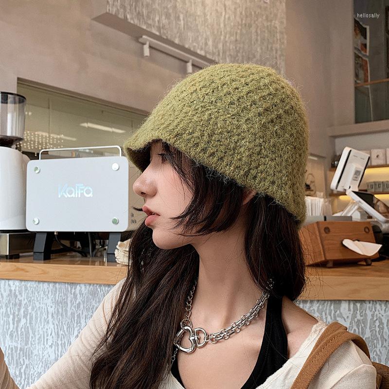 Berets Hand-knitted Knitted Hat Japanese All-match Basin Cap Women Autumn And Winter Tide Bucket Caps Warm Fisherman's Hats, Beige
Berets Hand-knitted Knitted Hat Japanese All-match Basin Cap Women Autumn And Winter Tide Bucket Caps Warm Fisherman's Hats, Beige