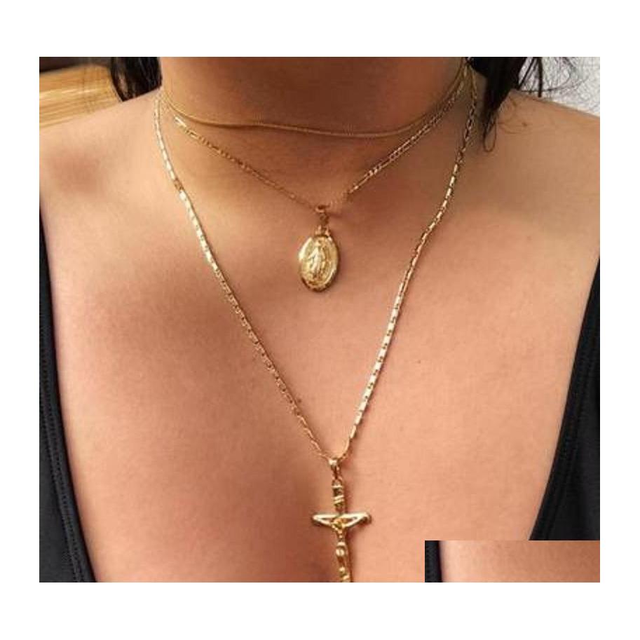 Pendant Necklaces Notre Dame Charm Necklaces Mtilayer Cross Pendant Necklace Female Personality Jewelry For Women Drop Delivery Penda Dh4Bx
Pendant Necklaces Notre Dame Charm Necklaces Mtilayer Cross Pendant Necklace Female Personality Jewelry For Women Drop Delivery Penda Dh4Bx