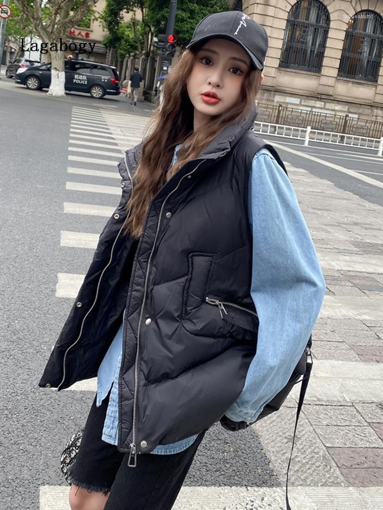 Women' Vests Sleeveless Lagabogy 2023 Winter Women Warm Loose 90% White Duck Down Vest Female Thick Short Windproof Waistcoat Outwear, Black
Women' Vests Sleeveless Lagabogy 2023 Winter Women Warm Loose 90% White Duck Down Vest Female Thick Short Windproof Waistcoat Outwear, Black