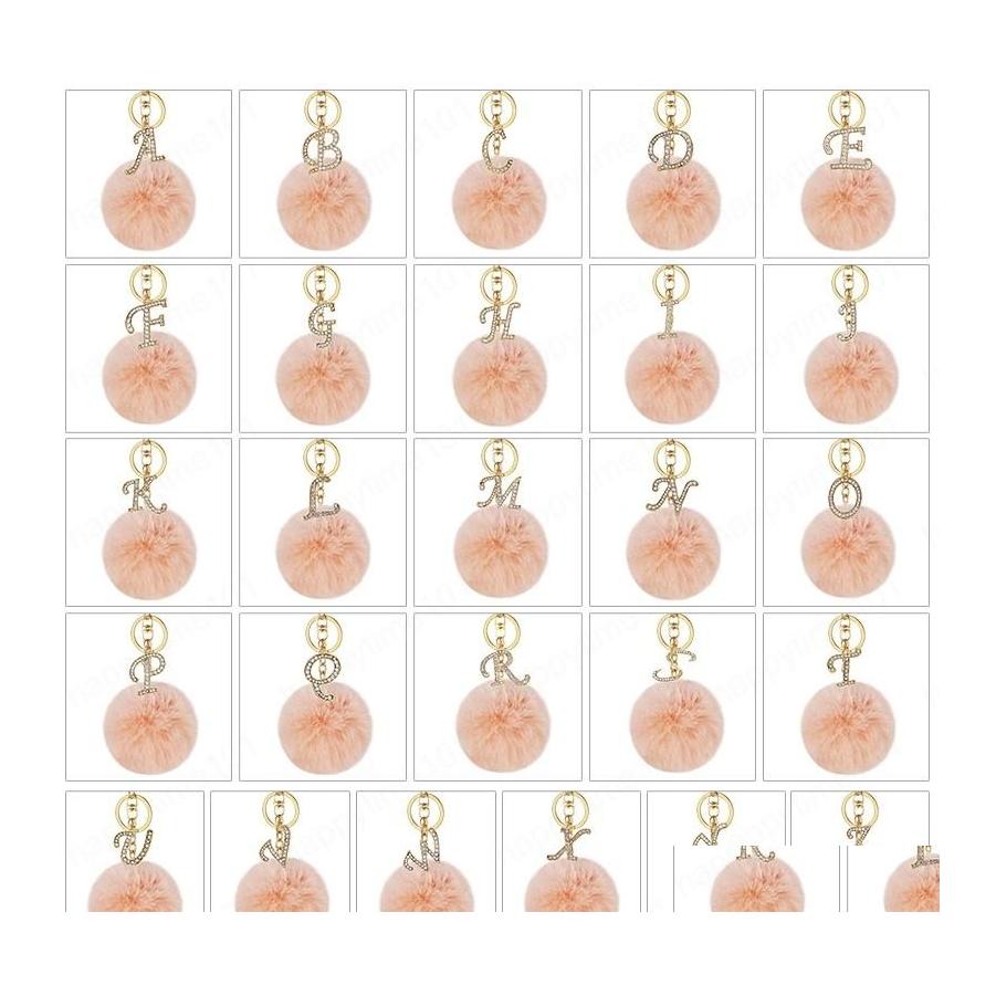 Key Rings Fashion Key Ring Pink Pompom Plush Keyring Letter Diamond Keychain 26 English Word A To Z Handbag Woman Bag Pendant Drop D Dh36Q
Key Rings Fashion Key Ring Pink Pompom Plush Keyring Letter Diamond Keychain 26 English Word A To Z Handbag Woman Bag Pendant Drop D Dh36Q