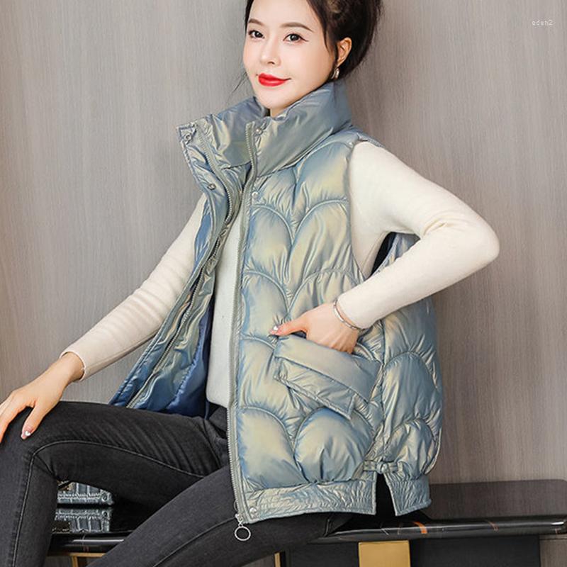 Women's Vests Down Cotton Vest Women Autumn Winter Loose Thick Washable Bright Face Sleeveless Casual Female Pocket Black Waistcoat, Beige
Women's Vests Down Cotton Vest Women Autumn Winter Loose Thick Washable Bright Face Sleeveless Casual Female Pocket Black Waistcoat, Beige