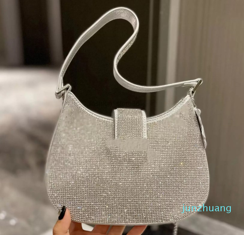 Designer -Shiny Full Diamond Underarm Bag Rhinestone Leather Classic One Shoulder Crossbody British Famous Designer Ladies Street Trend, 20cm
Designer -Shiny Full Diamond Underarm Bag Rhinestone Leather Classic One Shoulder Crossbody British Famous Designer Ladies Street Trend, 20cm