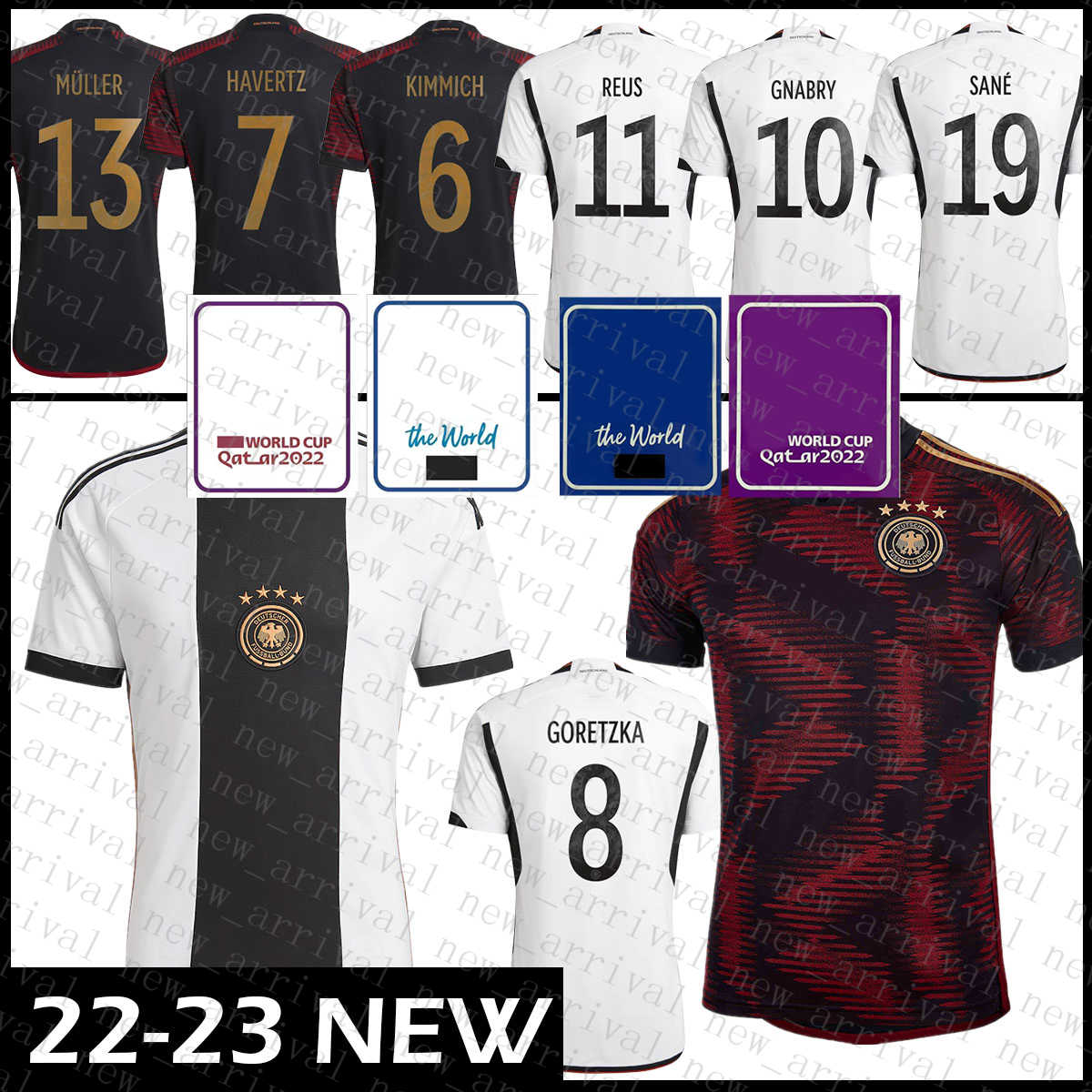 E01 Germany Mens Soccer Jersey Rudiger Football shirt KIMMICH Kids Kit HAVERTZ Uniform Goretzka KROOS WERNER GNABRY REUS MULLER Musiala SANE GUNDOGAN, Patch+mens deguo
E01 Germany Mens Soccer Jersey Rudiger Football shirt KIMMICH Kids Kit HAVERTZ Uniform Goretzka KROOS WERNER GNABRY REUS MULLER Musiala SANE GUNDOGAN, Patch+mens deguo