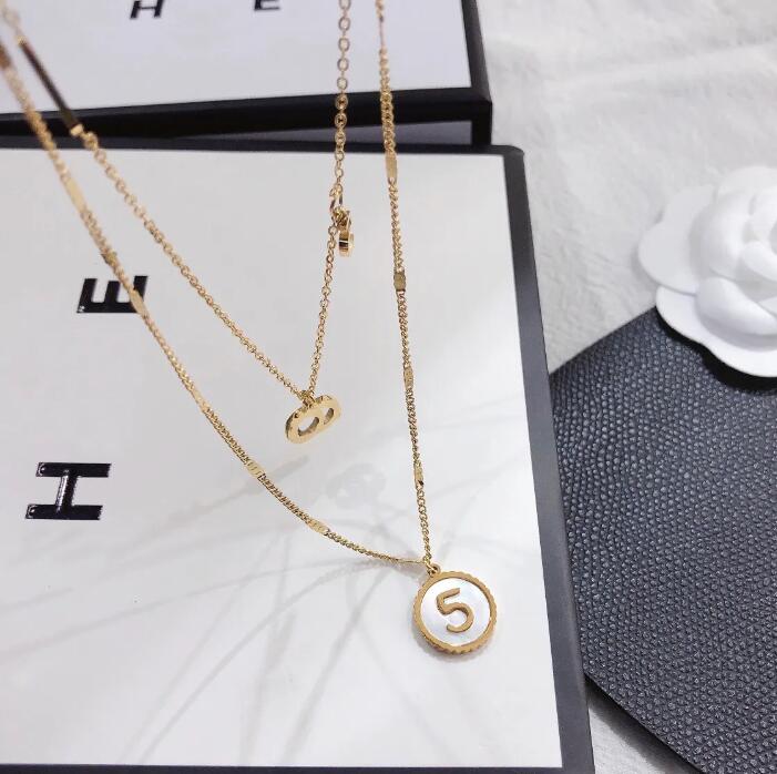 Luxury Brand Pendant Necklace Delicate Design Double Layer Necklaces High End Designer Jewelry Long Chain Fashion Women's Exclusive Selection Women's Gift X303
Luxury Brand Pendant Necklace Delicate Design Double Layer Necklaces High End Designer Jewelry Long Chain Fashion Women's Exclusive Selection Women's Gift X303