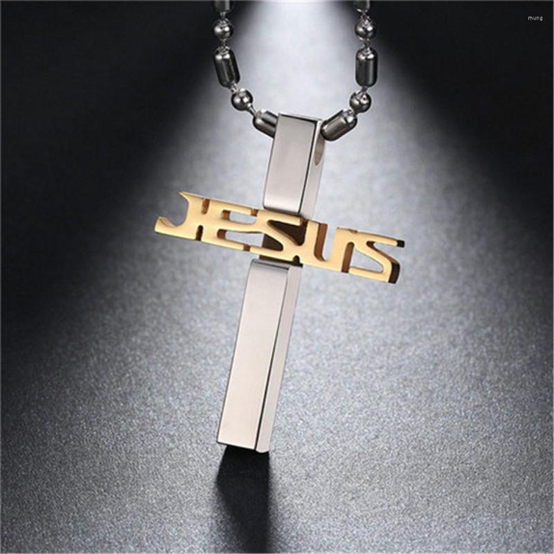 Pendant Necklaces Unisex Stainless Steel Cross Necklace Trendy For Men Women Black/Silver/Gold-Color To Choose IN03 
Pendant Necklaces Unisex Stainless Steel Cross Necklace Trendy For Men Women Black/Silver/Gold-Color To Choose IN03