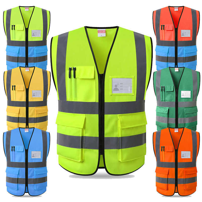 Industrial Reflective Safety Vest Mesh Safety Vest High Visibility Reflective Vest with Pockets and Zipper Meets ANSI/ISEA Standards
Industrial Reflective Safety Vest Mesh Safety Vest High Visibility Reflective Vest with Pockets and Zipper Meets ANSI/ISEA Standards