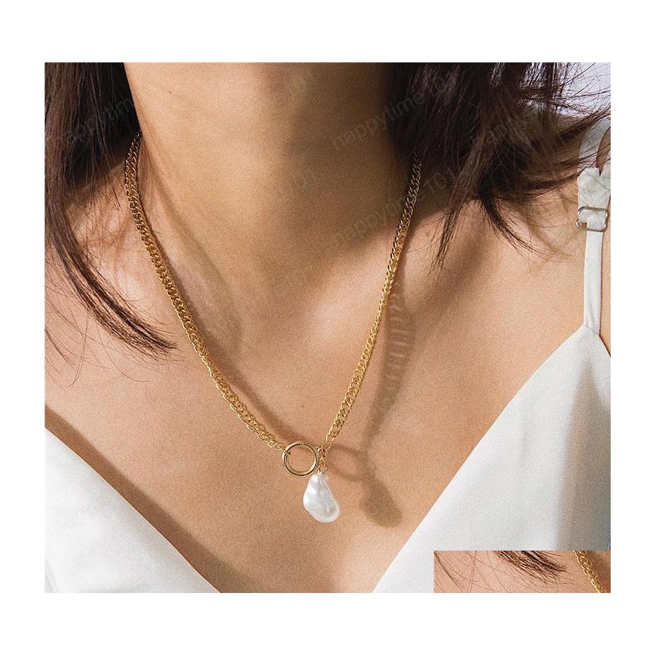 Pendant Necklaces Geometric Retro Circle Gold Chains Abnormity Pearl Simple Pendant Necklaces For Women Party Gift Iron Jewelry Drop Dhf7V
Pendant Necklaces Geometric Retro Circle Gold Chains Abnormity Pearl Simple Pendant Necklaces For Women Party Gift Iron Jewelry Drop Dhf7V
